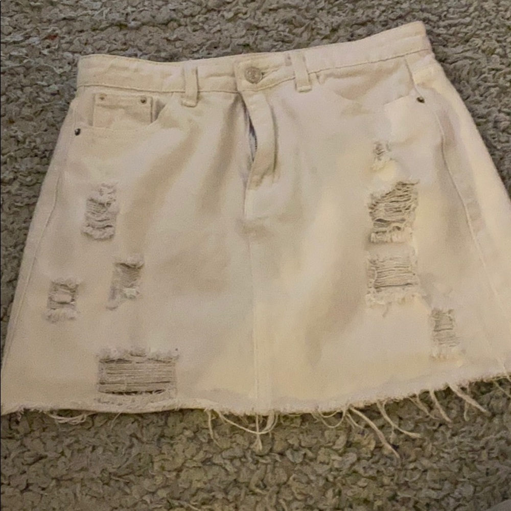 White skirt